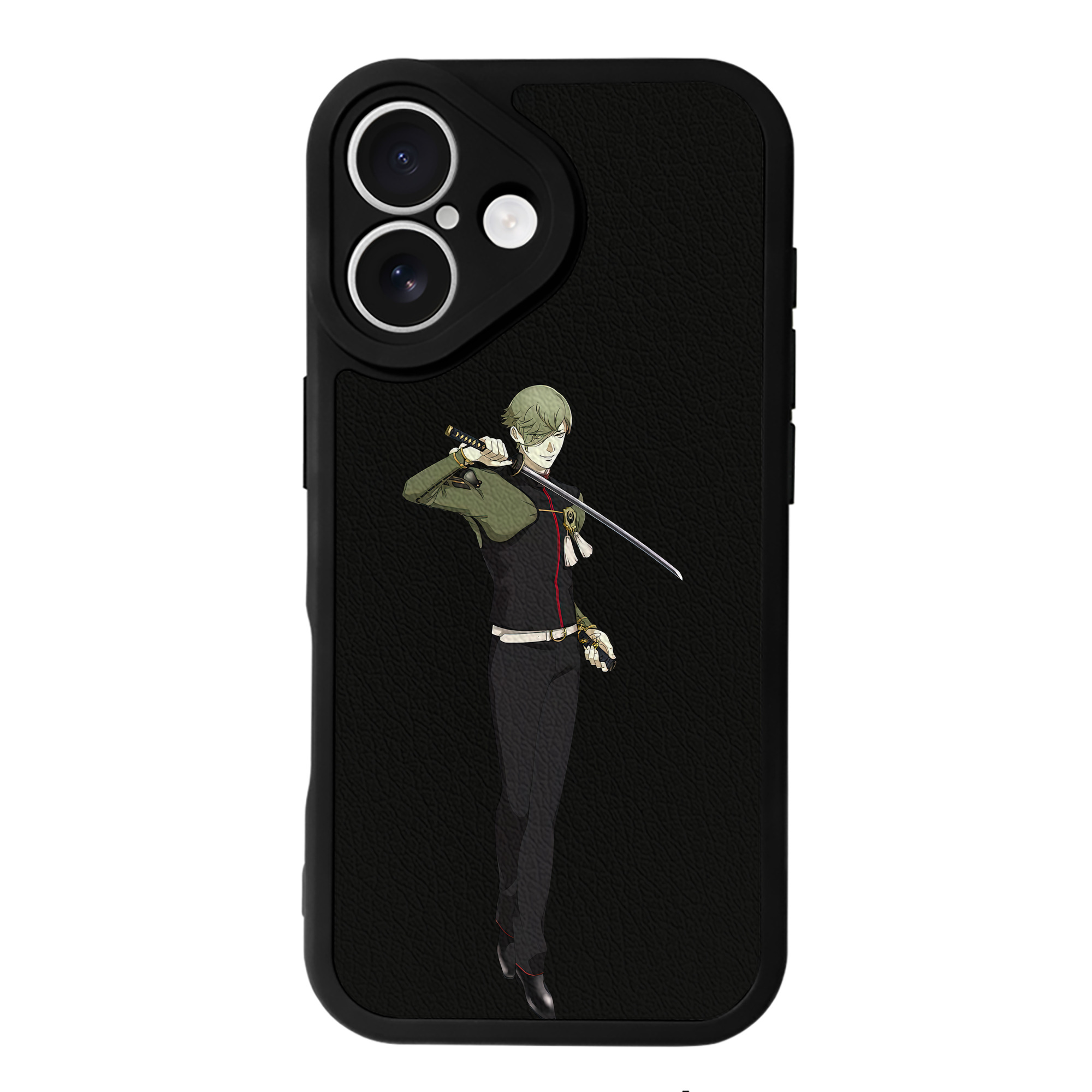 （画像用） 刀剣乱舞 Touken Ranbu 【iPhone 16シリーズ対応】シリコンスマホケース（レザー調） 材質：シリコン